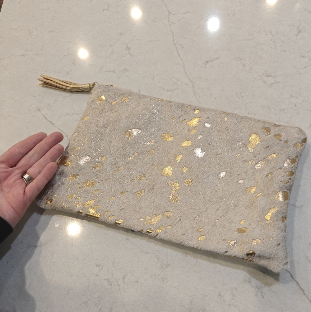 PARKER & HYDE Cowhide Clutch